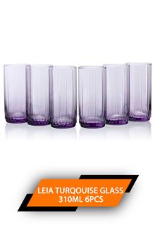 Pasabahce Leia Turqouise Glass 310ml 6pcs